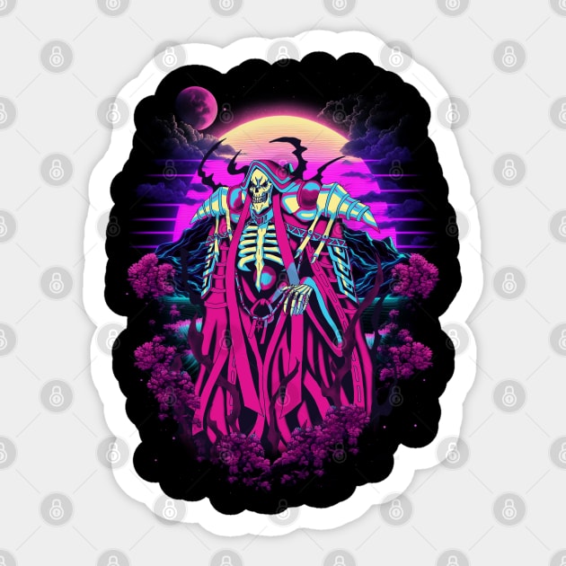 Sorcery Supreme Ainz Ooal Gown on Overlords Merchandise Sticker by A Cyborg Fairy